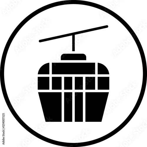 Ski Lift icon style
