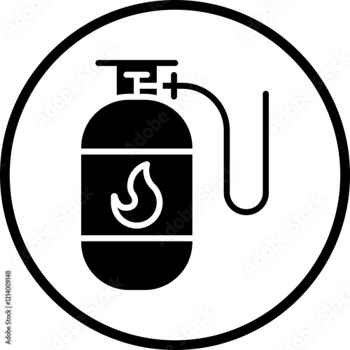 Gas Bottle icon style