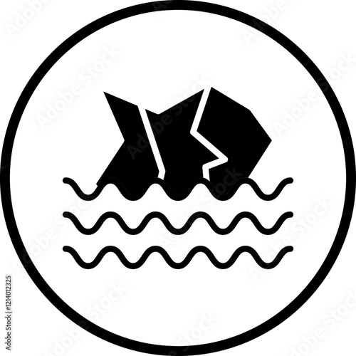 Glaciers icon style