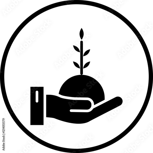 Tree in Hand, icon style