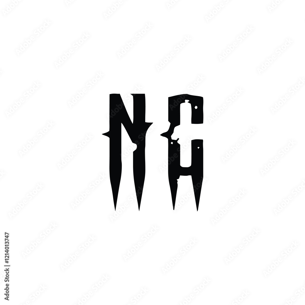 NC monogram logo design letter text name symbol monochrome logotype alphabet character simple logo NC monogram logo design letter text name symbol monochrome logotype alphabet character simple logo