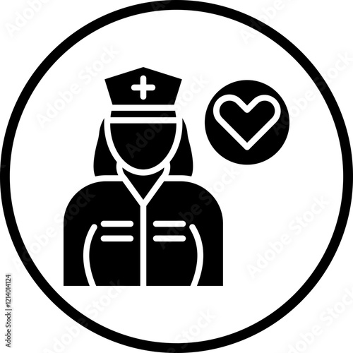 Caregiver Female icon style