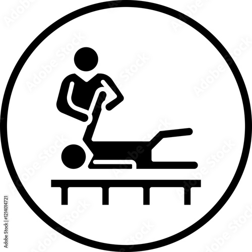 Physiotherapy icon style