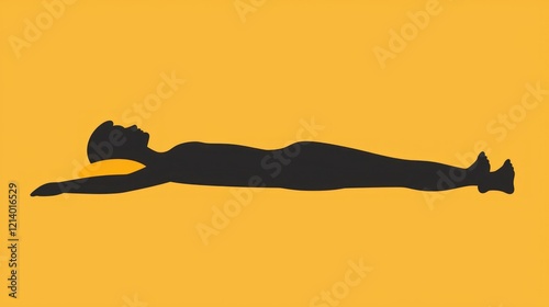 An icon of a person lying down with a pillow under their head, symbolizing rest and relaxation.