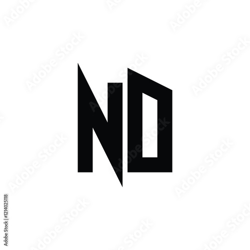 Free Download ND monogram logo design letter text name symbol monochrome logotype alphabet character simple logo - GFXLoad