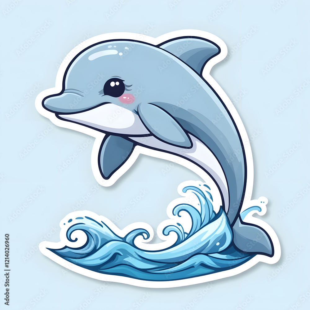 Fototapeta premium Joyful Dolphin Jumping