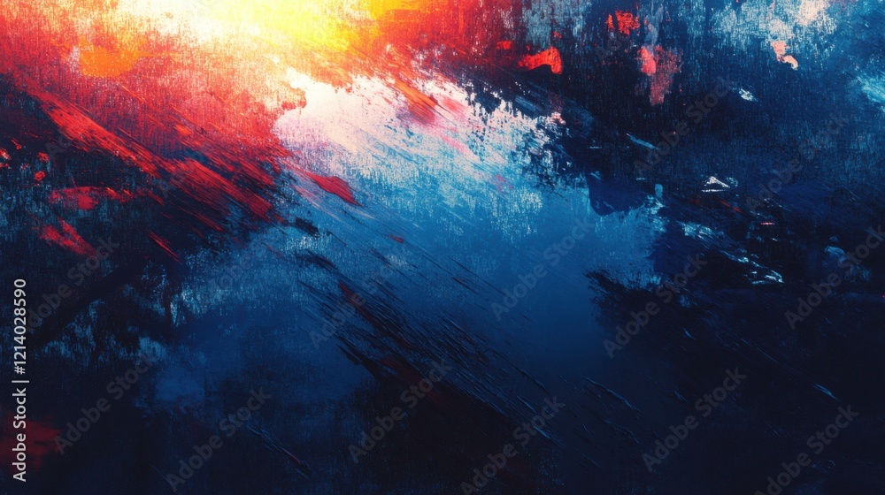 Obraz premium Colorful Artistic Paint Strokes in Bright Light Background