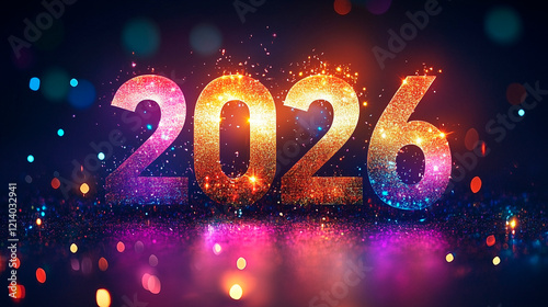 Frohes Neues Jahr, Feiern, Silvester, Sylvester, 2025 Farben, Hintergrund. Karte Design. Glitter Licht, Luxus, Premium