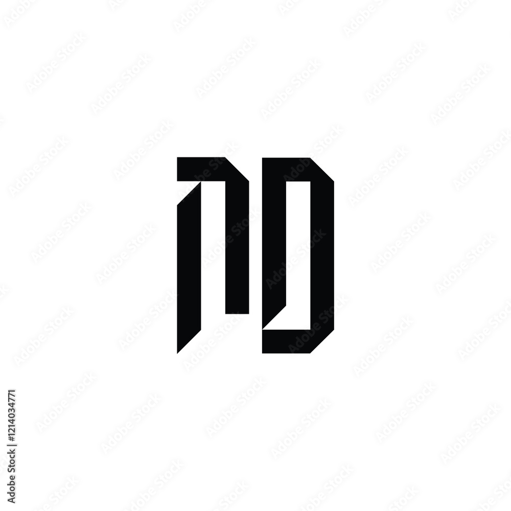 ND monogram logo design letter text name symbol monochrome logotype alphabet character simple logo ND monogram logo design letter text name symbol monochrome logotype alphabet character simple logo