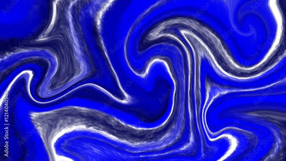 Obraz premium Abstract fluid art background in blue colors. Liquid marble backdrop. Chalk brush background