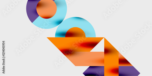 Vibrant abstract background circles with smooth gradients, creating a dynamic and modern design. Ideal for creative, tech, or contemporary-themed projects