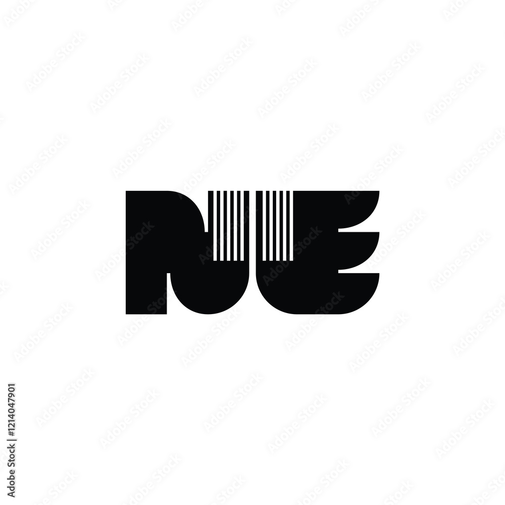 NE monogram logo design letter text name symbol monochrome logotype alphabet character simple logo NE monogram logo design letter text name symbol monochrome logotype alphabet character simple logo