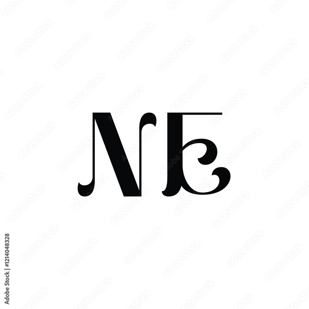 NE monogram logo design letter text name symbol monochrome logotype alphabet character simple logo NE monogram logo design letter text name symbol monochrome logotype alphabet character simple logo
