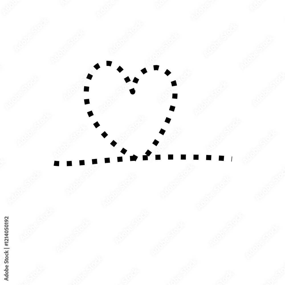 dotted line shape dotted line shape
