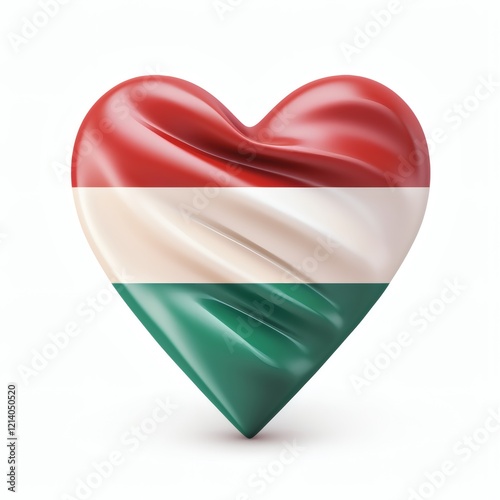 Hungarian flag heart symbol representing national pride in a vibrant and creative design Free Download Hungarian flag heart symbol representing national pride in a vibrant and creative design - GFXLoad