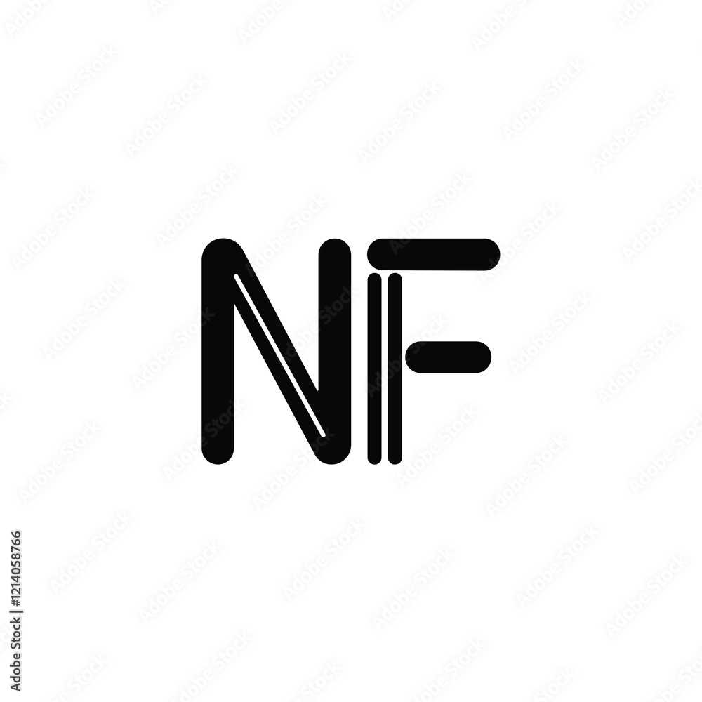 NF monogram logo design letter text name symbol monochrome logotype alphabet character simple logo NF monogram logo design letter text name symbol monochrome logotype alphabet character simple logo