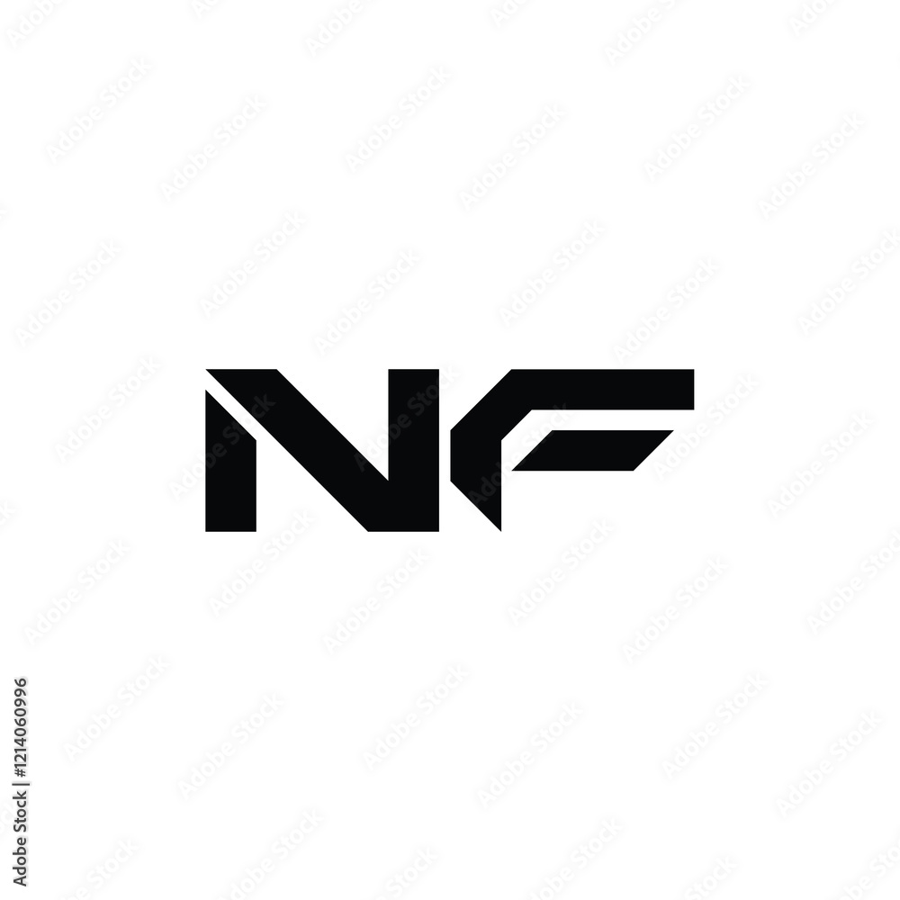 NF monogram logo design letter text name symbol monochrome logotype alphabet character simple logo NF monogram logo design letter text name symbol monochrome logotype alphabet character simple logo