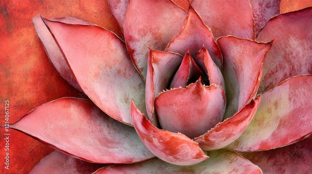 Vibrant Succulent with Subtle Textures and Natural Lighting