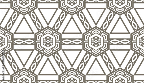 original seamless pattern with modern ornament. geometric style. fashion, interior design