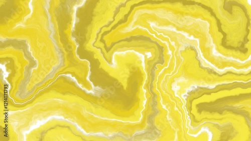 Watercolor animation in yellow colors. Liquid animation background. Smoke animation