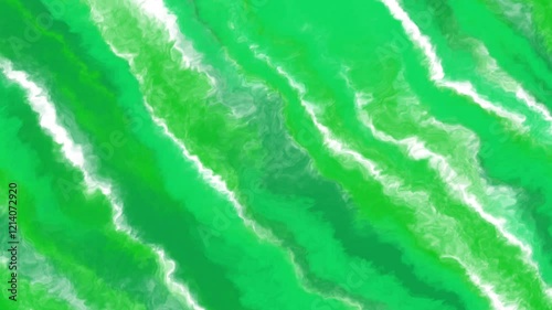 Watercolor animation in green colors. Liquid animation background. Smoke animation