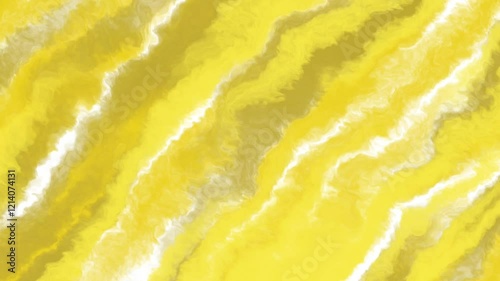 Watercolor animation in yellow colors. Liquid animation background. Smoke animation