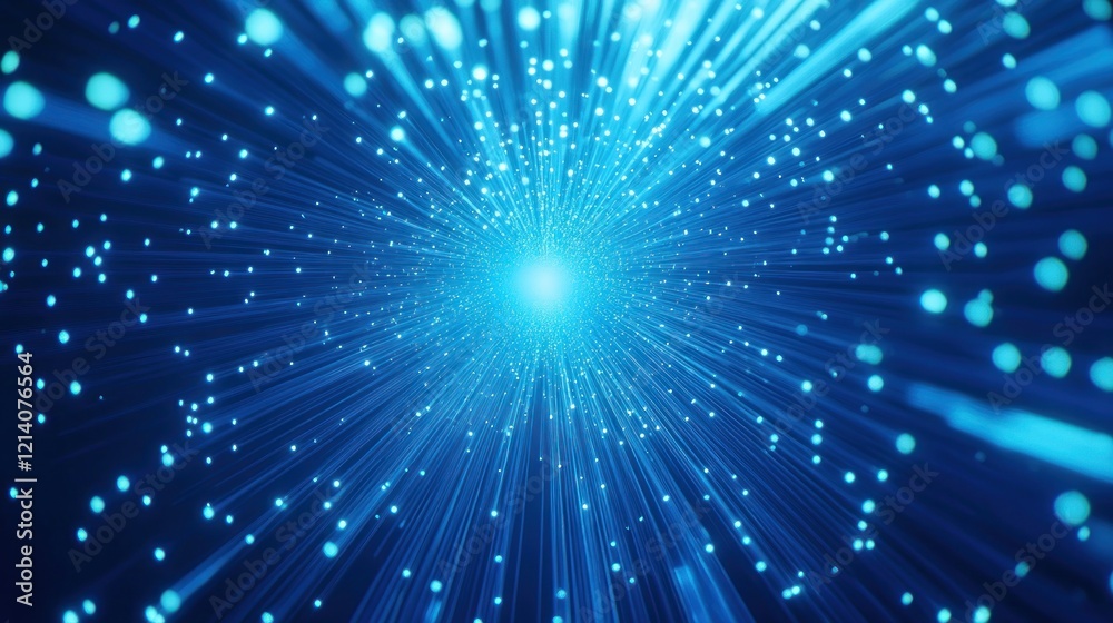 Abstract Blue Light Explosion Abstract Blue Light Explosion