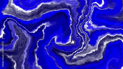 Watercolor animation in blue colors. Liquid animation background. Smoke animation