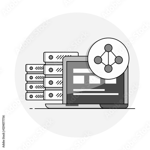 Active Directory Security Review Icon Representing Directory Vulnerability Analysis and Access Control Management