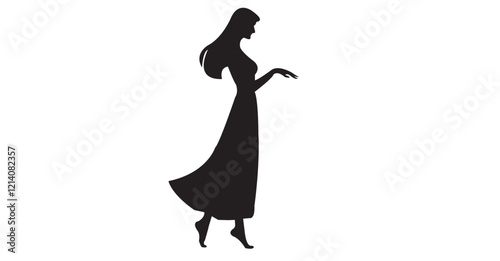 Bride and groom couple silhouettes. Woman in a bridal wedding dress
