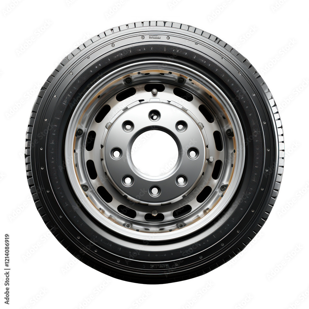 Obraz premium Truck wheel ,isolated on transparent background