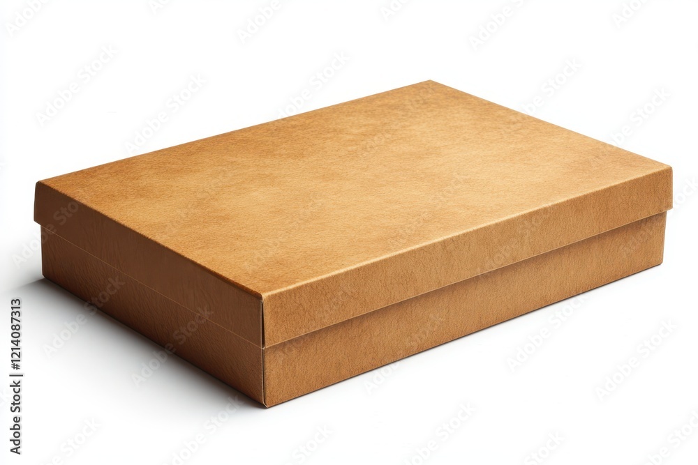 Photo of a brown cardboard box isolated on transparent background, 3D rendering Photo of a brown cardboard box isolated on transparent background, 3D rendering
