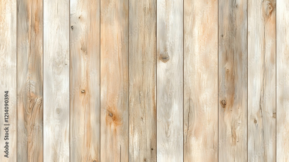 Naklejka premium Weathered wooden planks forming a natural rustic background with visible wood grain texture and distressed appearance The boards are arranged horizontally creating a simple