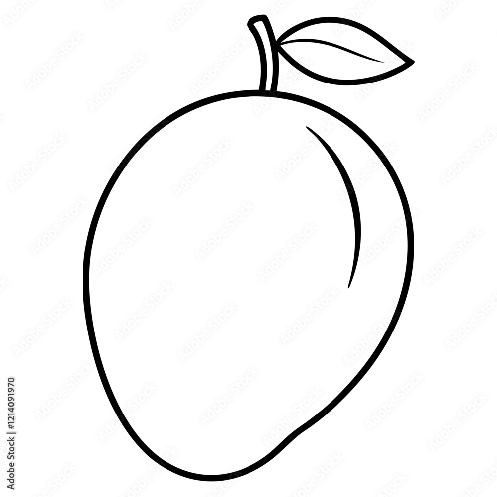 illustration of an Mango illustration of an Mango