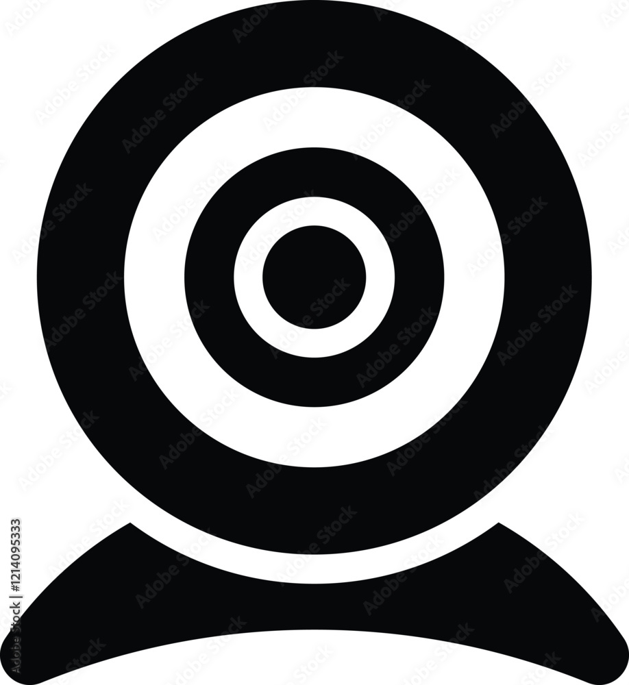 Webcam Icon, Camera Lens Icon, Video Call Icon, Live Stream, cc camera icon