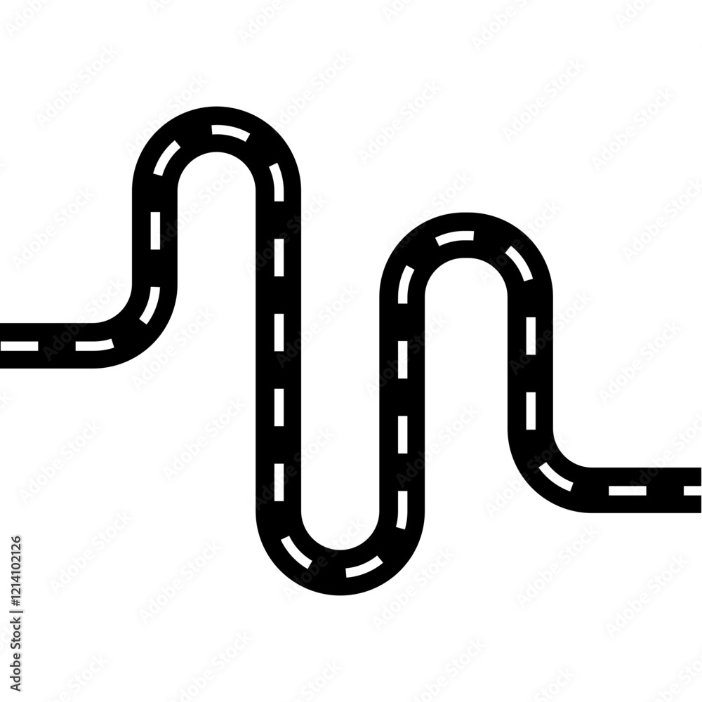 Fototapeta premium Road Map Location