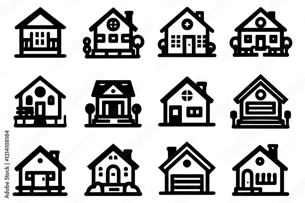 Clean and Simple House Icons Clean and Simple House Icons
