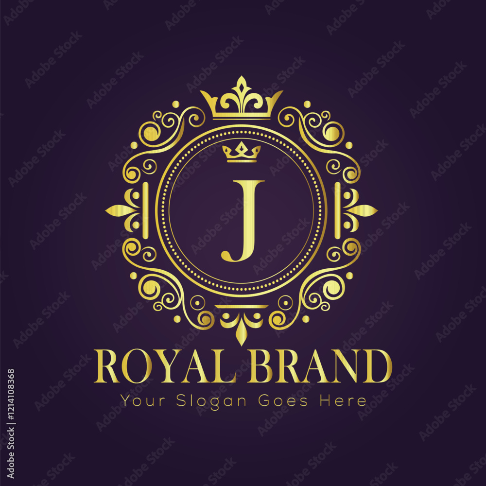 Letter J luxury gold logo concept
Letter J luxury gold logo concept