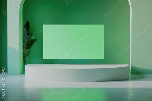 High Resolution Image of Green Banner Mockups Design