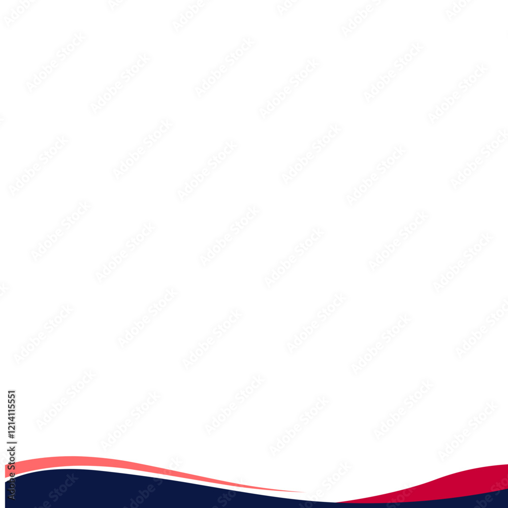 Obraz premium Curve Footer Banner 