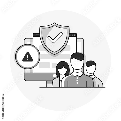 Incident Response Icon Representing Threat Management, Cyber Attack Handling, and Emergency Recovery