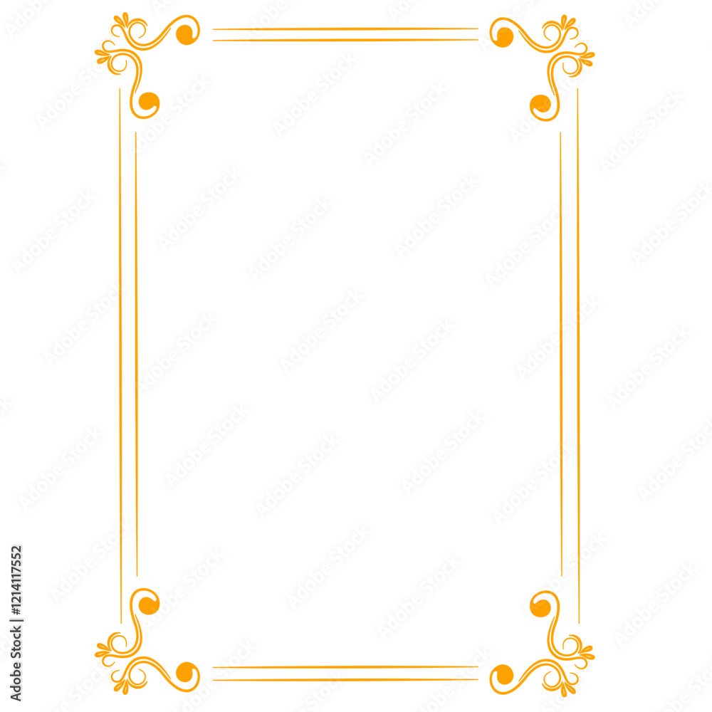 Obraz premium frame with ornament