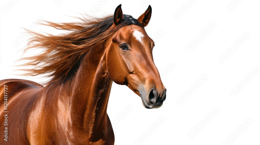 Obraz premium Chestnut Horse Running
