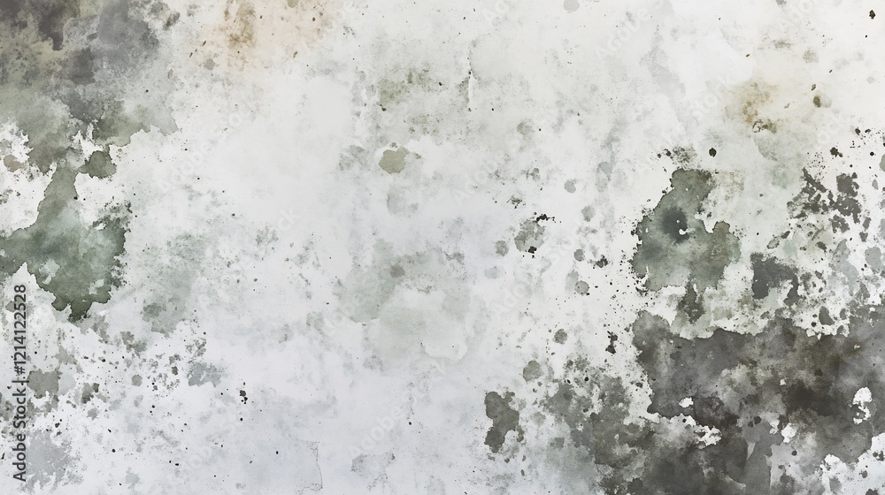 Obraz premium Abstract grunge texture with grey, brown, and white splatters.