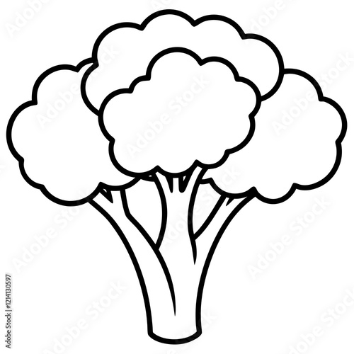 Creative Broccoli Art in Vector