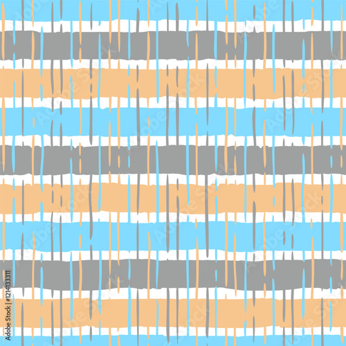Seamless pattern. Colorful horizontal stripes with fuzzy edges and vertical blur