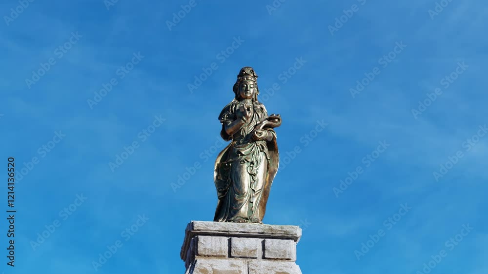 hinese Liudan Guan Yin Buddha Antique, Animation.Full HD 1920×1080. 08 Second Long. hinese Liudan Guan Yin Buddha Antique, Animation.Full HD 1920×1080. 08 Second Long.