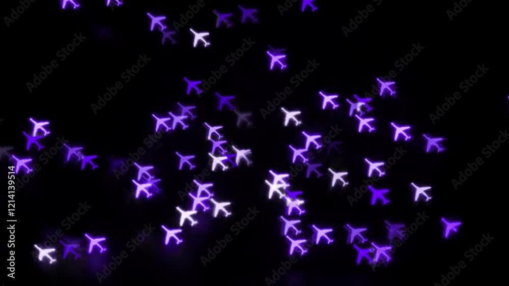 Bokeh planes changing colour