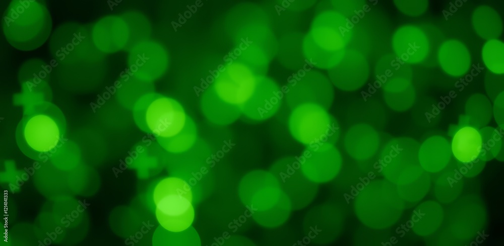 Green abstract background with blurred bokeh circles and medical cross symbols, healthcare and pharmacy concept illustration Green abstract background with blurred bokeh circles and medical cross symbols, healthcare and pharmacy concept illustration