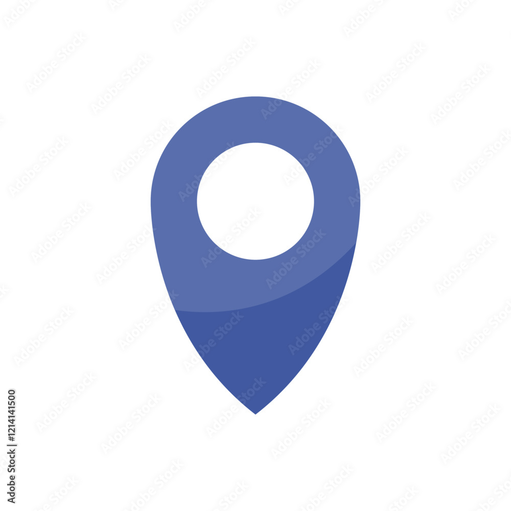 Map pin isolated on a plain white background Map pin isolated on a plain white background